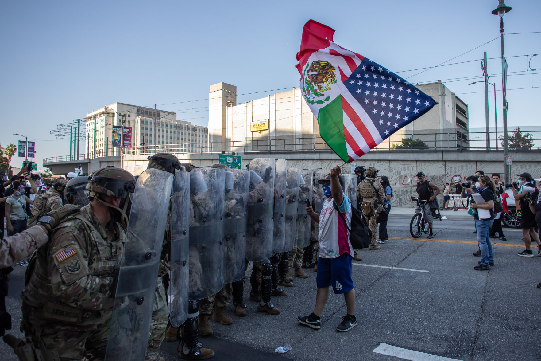 Activists Protest Against ICE Raids In Los Angeles During Fourth Of July March